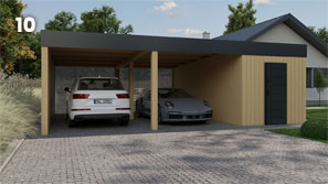 projekt małej architektury - wiata W4