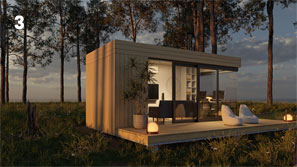 projekt małej architektury - biuro