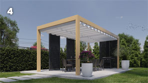 projekt małej architektury - pergola